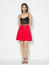 Red A-Line Skirt